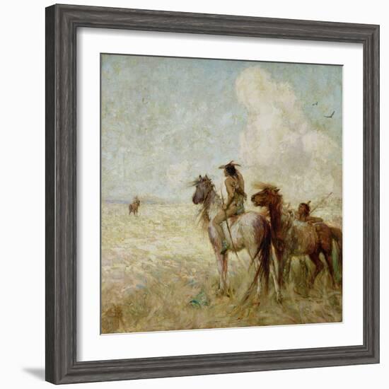 The Bison Hunters-Nathaniel Hughes John Baird-Framed Giclee Print