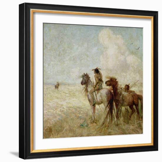 The Bison Hunters-Nathaniel Hughes John Baird-Framed Giclee Print