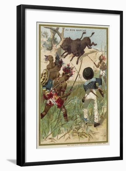 The Bison-null-Framed Giclee Print