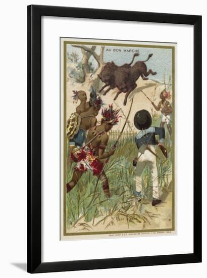 The Bison-null-Framed Giclee Print