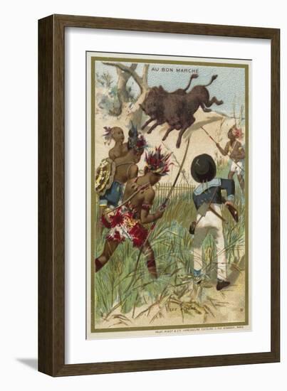 The Bison-null-Framed Giclee Print