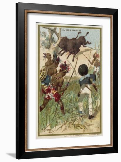 The Bison-null-Framed Giclee Print