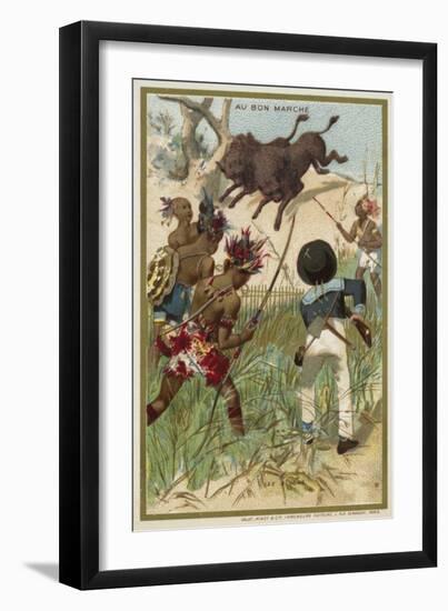 The Bison-null-Framed Giclee Print