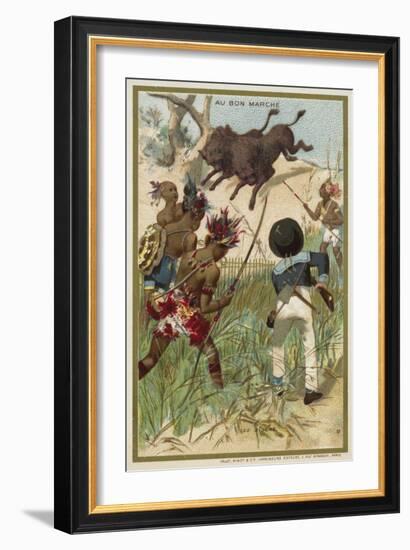 The Bison-null-Framed Giclee Print