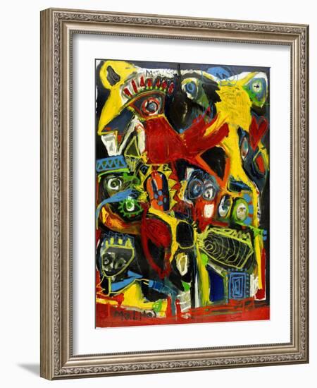 The Black Bird-Martin Kalhoej-Framed Art Print