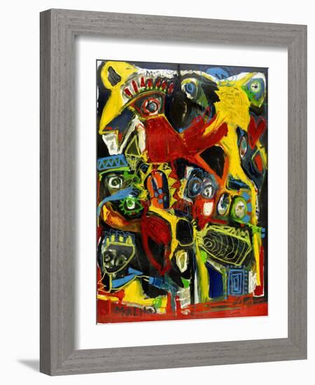 The Black Bird-Martin Kalhoej-Framed Art Print