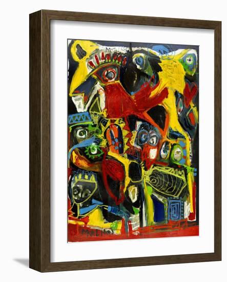 The Black Bird-Martin Kalhoej-Framed Art Print