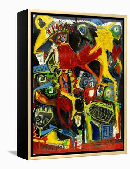 The Black Bird-Martin Kalhoej-Framed Stretched Canvas