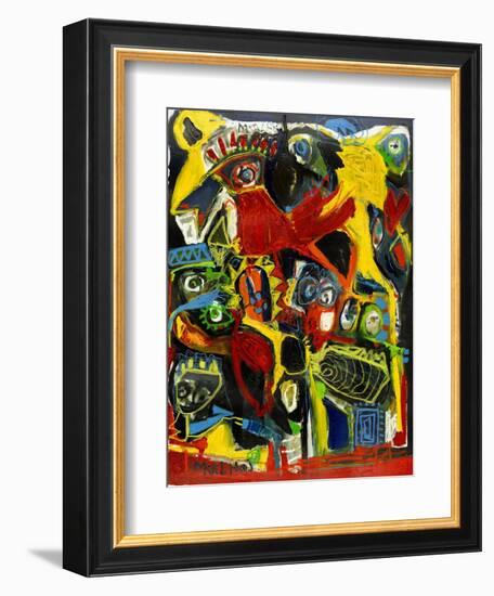 The Black Bird-Martin Kalhoej-Framed Art Print