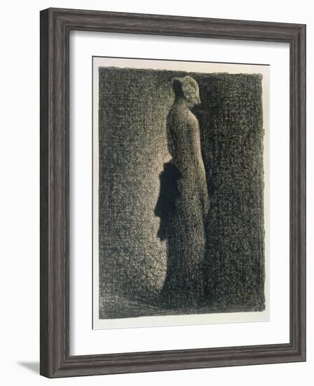 The Black Bow, 1882-3-Georges Seurat-Framed Giclee Print