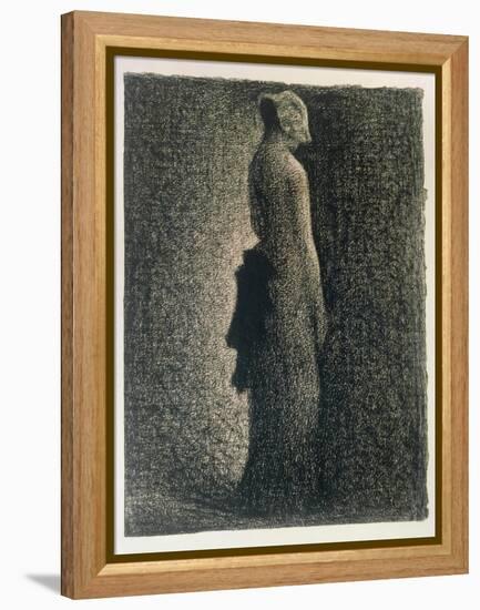 The Black Bow, 1882-3-Georges Seurat-Framed Premier Image Canvas