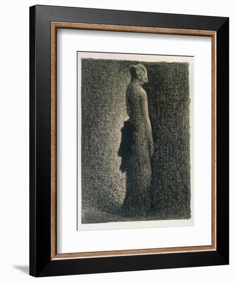 The Black Bow, 1882-3-Georges Seurat-Framed Giclee Print