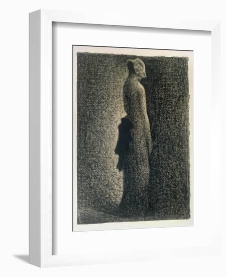 The Black Bow, 1882-3-Georges Seurat-Framed Giclee Print