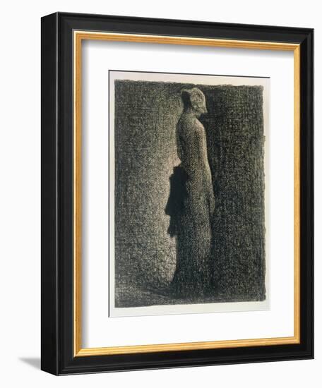 The Black Bow, 1882-3-Georges Seurat-Framed Giclee Print