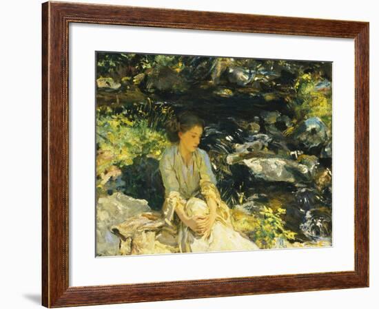 The Black Brook-John Singer Sargent-Framed Giclee Print