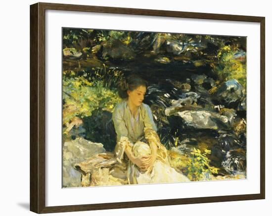 The Black Brook-John Singer Sargent-Framed Giclee Print