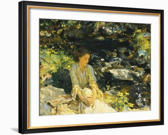 The Black Brook-John Singer Sargent-Framed Giclee Print