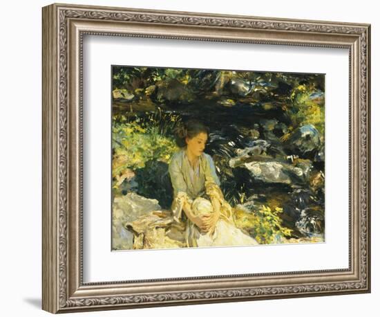 The Black Brook-John Singer Sargent-Framed Giclee Print