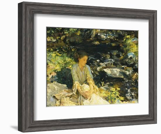 The Black Brook-John Singer Sargent-Framed Giclee Print