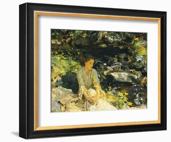The Black Brook-John Singer Sargent-Framed Giclee Print