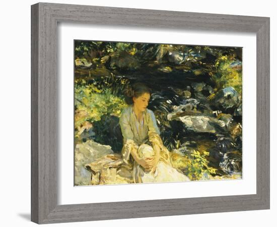 The Black Brook-John Singer Sargent-Framed Giclee Print