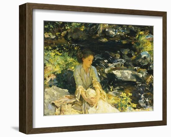 The Black Brook-John Singer Sargent-Framed Giclee Print