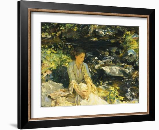 The Black Brook-John Singer Sargent-Framed Giclee Print