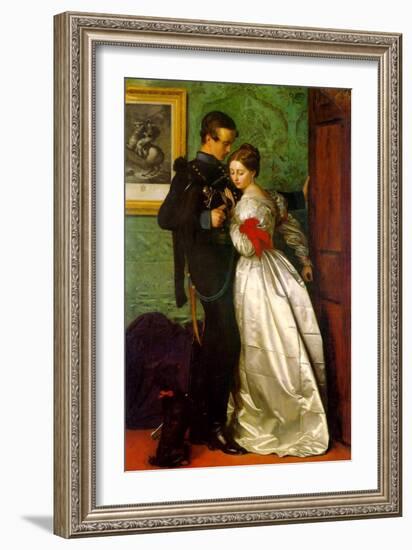 The Black Brunswicker-John Everett Millais-Framed Art Print