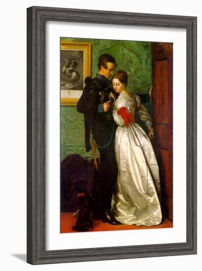 The Black Brunswicker-John Everett Millais-Framed Art Print