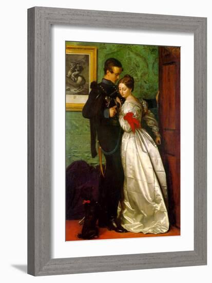 The Black Brunswicker-John Everett Millais-Framed Art Print