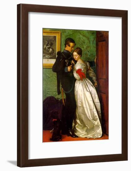 The Black Brunswicker-John Everett Millais-Framed Art Print