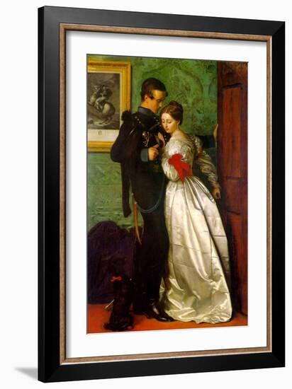 The Black Brunswicker-John Everett Millais-Framed Art Print