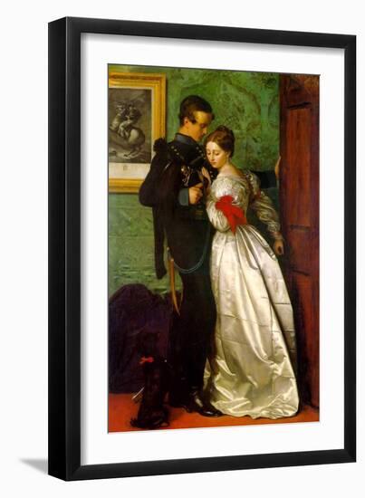 The Black Brunswicker-John Everett Millais-Framed Art Print