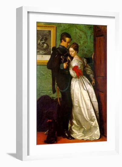 The Black Brunswicker-John Everett Millais-Framed Art Print