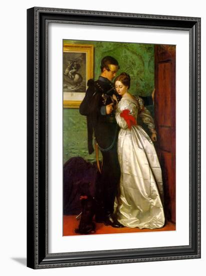 The Black Brunswicker-John Everett Millais-Framed Art Print