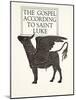 The Black Calf of St. Luke, 1931-Eric Gill-Mounted Giclee Print