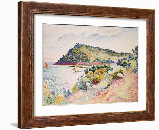 The Black Cape, Pramousquier Bay, 1906-Henri Edmond Cross-Framed Giclee Print