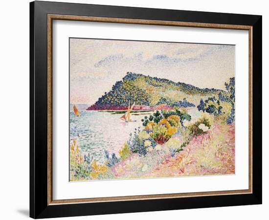 The Black Cape, Pramousquier Bay, 1906-Henri Edmond Cross-Framed Giclee Print