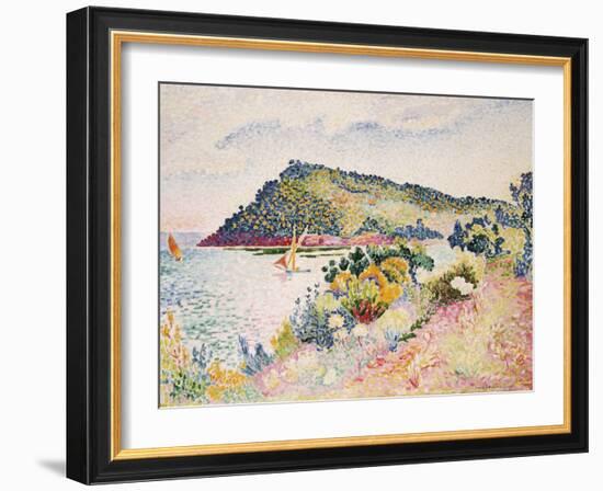 The Black Cape, Pramousquier Bay, 1906-Henri Edmond Cross-Framed Giclee Print