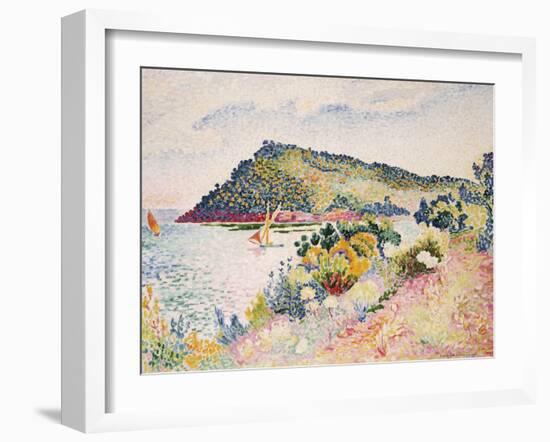 The Black Cape, Pramousquier Bay, 1906-Henri Edmond Cross-Framed Giclee Print