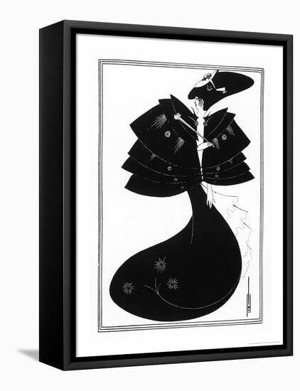 The Black Cape-Aubrey Beardsley-Framed Premier Image Canvas