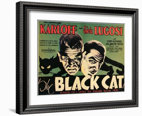 The Black Cat, 1934-null-Framed Art Print