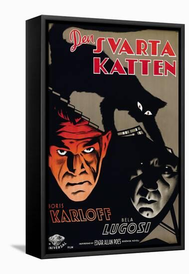 The Black Cat, (aka Den Svarta Katten), Boris Karloff, Bela Lugosi, 1934-null-Framed Stretched Canvas