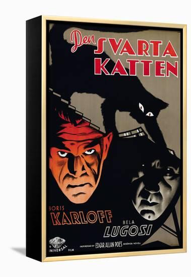 The Black Cat, (aka Den Svarta Katten), Boris Karloff, Bela Lugosi, 1934-null-Framed Stretched Canvas