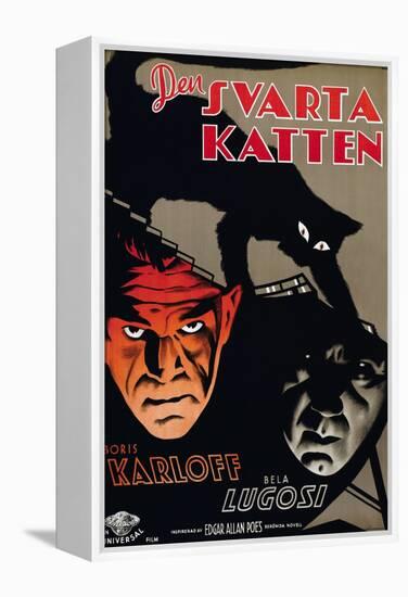 The Black Cat, (aka Den Svarta Katten), Boris Karloff, Bela Lugosi, 1934-null-Framed Stretched Canvas