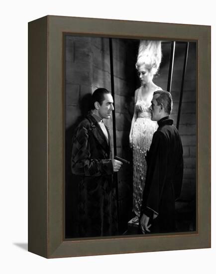 The Black Cat, Bela Lugosi, Boris Karloff, 1934, Suspended Animation-null-Framed Stretched Canvas