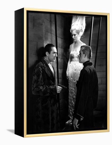 The Black Cat, Bela Lugosi, Boris Karloff, 1934, Suspended Animation-null-Framed Stretched Canvas