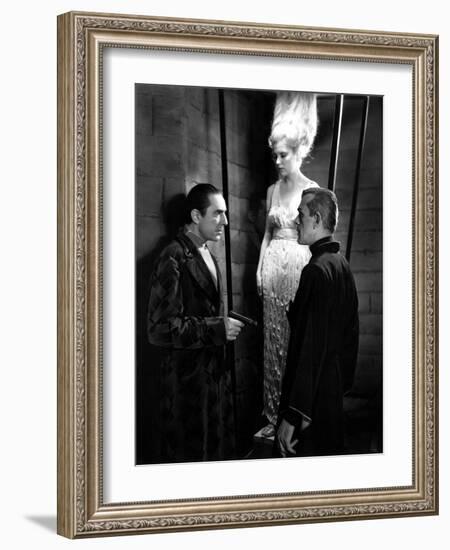 The Black Cat, Bela Lugosi, Boris Karloff, 1934, Suspended Animation-null-Framed Photo