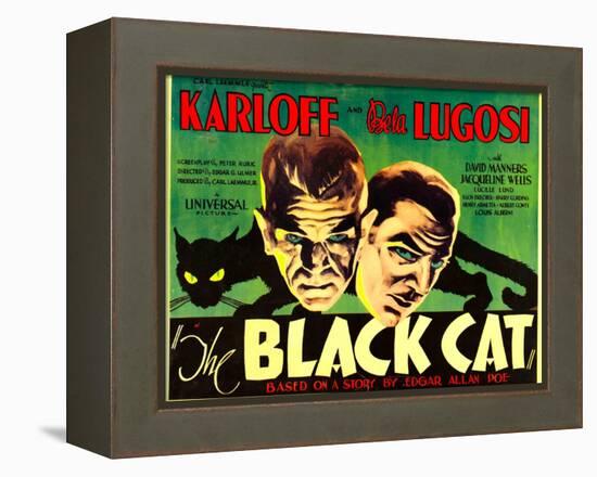 The Black Cat, Boris Karloff, Bela Lugosi, 1934-null-Framed Stretched Canvas