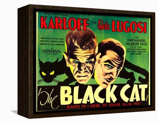 The Black Cat, Boris Karloff, Bela Lugosi, 1934-null-Framed Stretched Canvas